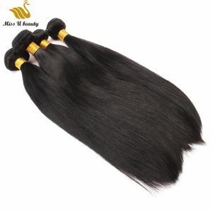 Paquetes de cabello Remy, precio de mayor calidad, mucho mejor, larga vida útil, cutícula recta y sedosa, tejidos para el cabello saludables alineados