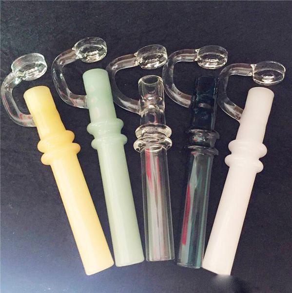 Price Reduction Labs Glass Taster Smoking and Water Pipe Oil Burner mini tabaco Oil Wax Smoking CONCENTRATE TASTERS 10mm borosilicate tubin