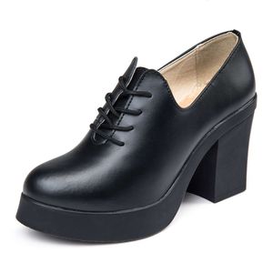 Prix bas pour femmes 2024 Liansheng chaussures grande taille confortable talons hauts épais chaussures de travail chaussures pour femmes professionnelles petites chaussures en cuir en gros sans boîte