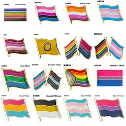 Pride Badge Biseksueel Zon Set Voortgang Polysexual Pride Pin Flag LGBTQ Gay Flag Revers Pin