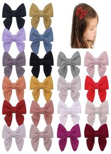 Princess Bow Hair Clips For Girls Barrettes Baby Kids Cloth Hairspins Peuter Bowknot Clippers Kinderen Hoofdkleding Haaraccessoires S8708841
