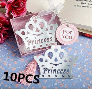 Princess Crown Bookmarks for Kids Baby Shower Souvenirs Mariage d'anniversaire Favors d'anniversaire Graduation Cadeaux8910158