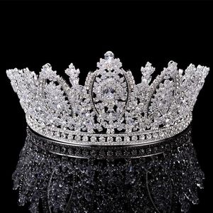 Princess Crown Hadiyana Classic Design Elegant Wedding Wedding Bridal Hair Jewelry Tiaras and Crowns Women Zircon BC5069 Corona Princesa Z0220