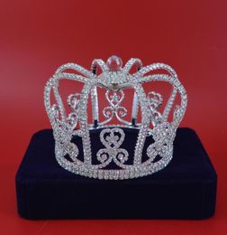 Princesse couronnes diadèmes Royal impérial coiffe pour femme filles mariée mariage cheveux accessoires boule de cristal argent mode bijoux 7717134