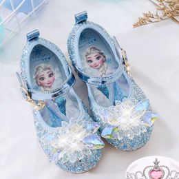 Princess Crystal New Girls Single Frozen Sophia Rignestones Performance Party Shoes L2405 L2405