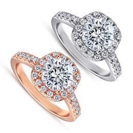 Princess Designer Ring Luxury 925 Pure Silver Rings for Women Diamond Diamond Fashion Wedding Engagement Gift For Women Jewelry