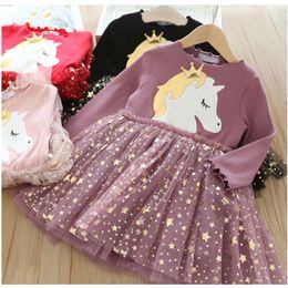 Princess Dress 2023 Autumn Toddler Kids Jurken Girls Children Birthday Party Halloween Kerstkostuum 3 tot 7 jaar L2405