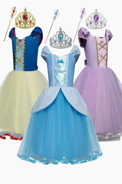 Robe de princesse pour filles, Costume de princesse fantaisie, fête d'anniversaire, noël, Halloween, vêtements Cosplay, robe de bal pour enfants 2011305018551