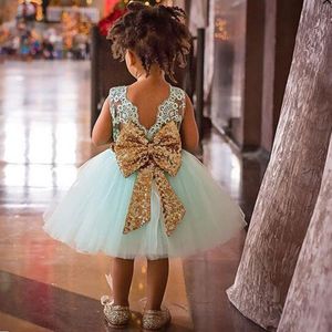 Princesse fille porter robe sans manches avec nœud pour 1 an fête d'anniversaire Costume enfant en bas âge été pour événements Occasion vestidos infantile 524 Y2