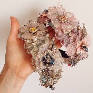 Bandeau princesse coiffes florales colorées accessoires pour cheveux mariée bohème fleur bandeau plage chapeaux