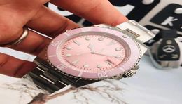 Princess Pink Classic Watch Automatische beweging Goede kwaliteit Mineraal Saffier Mirror Romeinse schaal 316 Roestvrij staal Watchband Orol4444897