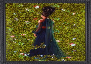 Prinses Victoire van Saxecoburggotha Kehinde Wiley Painting Art Poster Wall Decor Pictures Art Print PosterUnframe 16 24 36 47 I8907410