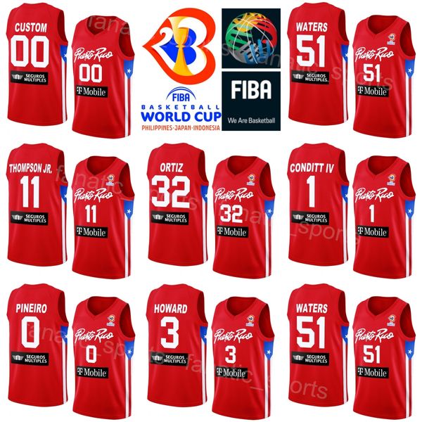 Imprimir Copa del Mundo 2023 00 JOHN HOLLAND Jerseys Puerto Rico Baloncesto 12 ALEEM FORD 41 ARNALDO TORO BAREA 3 Howard 32 Christopher Ortiz 11 Stephen Thompson Jr Deporte