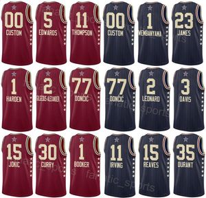 Imprimer 2024 Maillots de basket-ball All-Star Alperen Sengun 28 Paul George 13 Victor Wembanyama 1 Chet Holmgren 7 Domantas Sabonis 10 Austin Reaves 15 Homme Femme Enfants