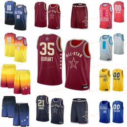 Imprimer Basketball 2024 All-Star Jerseys Femme Jeune Homme James Harden 1 Kyrie Irving 11 Anthony Edwards 5 Ja Morant 12 DeAaron Fox 5 Kawhi Leonard 2 Chemise