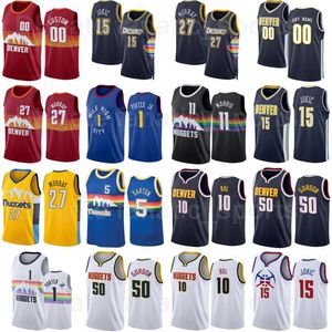 Print Basketball 75th Anniversary Monte Morris Jersey 11 Jamal Murray 27 Michael Porter JR 1 Will Barton 5 Aaron Gordon 50 Jamychal Green 0 AUSTIN RIVION Aangepaste naam