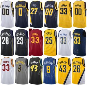 Imprimer Basketball Obi Toppin Jerseys 1 City Jalen Smith 25 Pascal Siakam 43 TJ McConnell 9 Aaron Nesmith 23 Ben Sheppard 26 Buddy Hield 7 Déclaration personnalisée Hommes Enfants