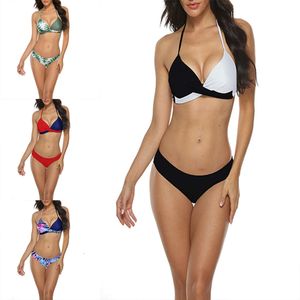 Bikini de créateurs de bikinis imprimés réglage deux pièces de maillot de bain de maillot de bain Femmes de baignade de plage de plage push up Bathing Brand Monokini xl Biquini Femme Maillot Ggitys Mv0n