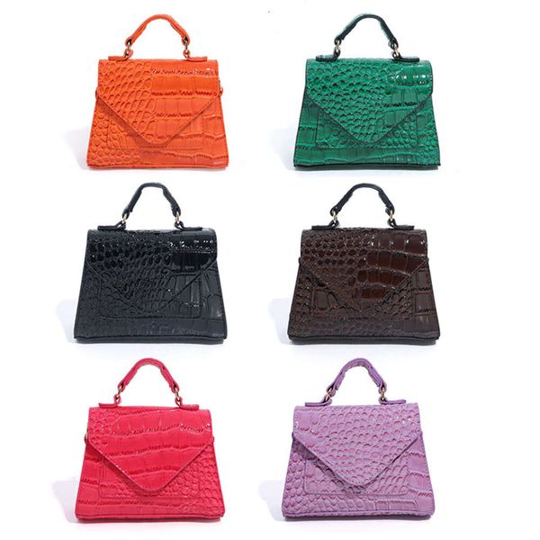 Sac fourre-tout imprimé Crocodile pour femmes, sac à bandoulière Oblique, sac à main assorti à tout, petit sac carré à épaule pour centre commercial carré