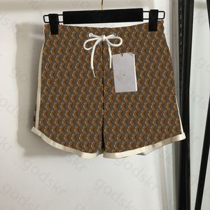 Pantalon en cuir imprimé taille élastique pour femmes, short à cordon de serrage, motif Vintage, survêtement ample, course à pied