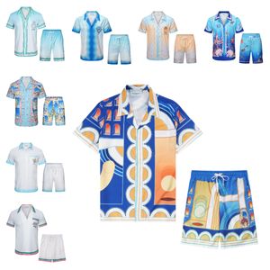 Afdrukken Grafische T -shirts losse zijden zomer t -shirts kleding puur katoenen jogger pak casual casablanc shorts t -shirt hoge kwaliteit gratis transport mannen t -shirt maat