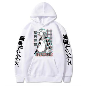 Print Hoodies Sweatshirts Harajuku Japanse Anime Grappige Tokyo Revenkers Mannen Vrouwen Cool Hoodie Top Mouw Mode H0910