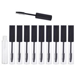 Tube de mascara vide avec logo imprimé de 10 ml, récipient de mascara réutilisable, bouteille d'eye-liner, tube brut avec brosse, Rqxla