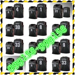 Imprimir Hombres Mujeres niños Cualquier jugador Kevin Durant 7 Kyrie Irving DeAndre Dinwiddie 8 LeVert 22 Claxton Harris Black Custom Basketball Jersey