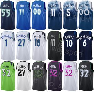 Imprimer Hommes Femme City Basketball Jaden McDaniels Jersey 3 Luka Garza 55 Mike Conley 10 Shake Milton 18 Troy Brown Jr 23 Gagné Respirant Pur Coton Personnalisé