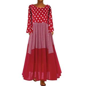 Imprimer O Cou À Manches Longues Une Ligne Casual Plus Taille Robe Femmes Lâche Streetwear Boho Beach Party Taille Haute Robes Surdimensionnées 210608