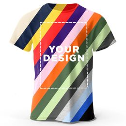 Afdrukken op aanvraag 100% katoenen t-shirt voor mannen vrouwen op maat gemaakt diy ontwerp dtf*a3 240504