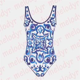 Mode afdrukken Een stuk zwemkleding vrouwen opgevuld badkleding badmachines strandfeest zwempak bikini