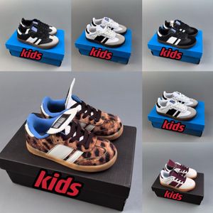 Imprimer Pony Pony Leopard Casual Wales Bonner Chaussures Chaussures de course Spezial Outdoor Designer Kids Sneakers Sports Trainers Taille 24-35