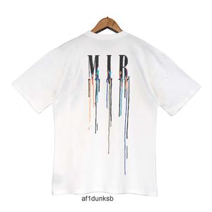 Imprimer Printemps Tshirt am Hommes TShirts Lettre Colorée amari Marque Hommes À Manches Courtes Designer Tenues Tee Shirt Homme amirirliness Oneck Tshir amirl