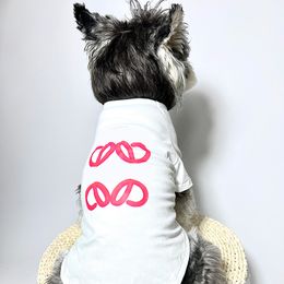 Print T-shirt voor honden Abric Soft Comfortabele Hond Korte Schnauzer Pommeren Corgi Mode Hond Kat Goederen