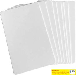 Afdrukbare blanco sublimatie PVC -kaart Plastic Witte ID Visitekaartje voor promotie Geschenknaam Cards Party Desk Number Tag DHL Delivery