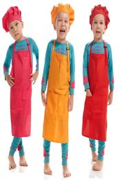 LOGO DE CONSTRUCCIÓN DE IMPRESA CHARS Chef del delantal Chef Winists 12 Colors delantales para niños con sombreros de chef para pintar cocinar horneado 8002371