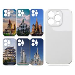 Afdrukbare sublimatie 3D-telefoonhoezen voor iPhone 14-serie mobiele telefoonhoesjes blanco K109