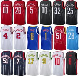 Bedrukt Basketball City Alperen Sengun Jersey 28 Jock Landale 2 Jeff Green 32 Boban Marjanovic 51 Jabari Smith Jr 10 Jalen Green 4 Custom Name Number Team Man Vrouw