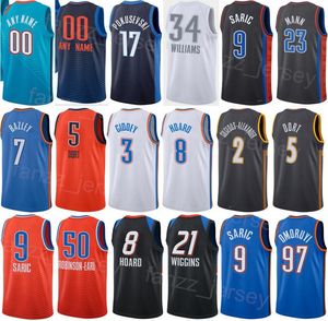 Print City Baloncesto clásico Jalen Williams Jerseys 8 Jaylin Williams 6 Isaiah Joe 11 Lindy Waters III 12 Aaron Wiggins Dario Saric Chet Holmgren Tre Mann Hombre Mujer