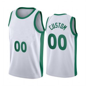 Imprimé Boston Custom DIY Design Maillots de basket-ball Personnalisation Uniformes d'équipe Imprimer Personnalisé n'importe quel nom Numéro Hommes Femmes Enfants Jeunesse Blanc Jersey