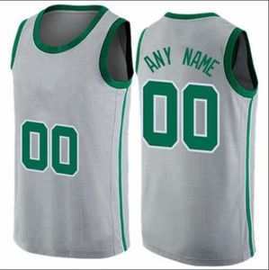 Gedrukt Boston Custom DIY Design Basketbal Jerseys Maatwerk Team Uniformen Print Gepersonaliseerde Any Name Number Mens Dames Kids Jongeren Jongens Grijze Jersey