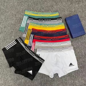 Bedrukte Boxers Shorts Katoen Mannen Onderbroek Designer Zachte Ademende Mannelijke Slips Sexy Ondergoed Gemengde Kleuren