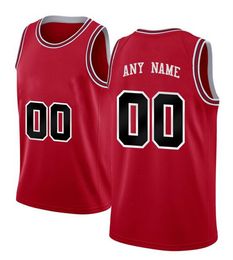 Imprimé Chicago Custom Diy Design Basketball Basketball Personnalisation Équipe Uniformes Imprimer Personnalisé Nom Nom Numéro Mens Femme Enfants Jeux Jeunes Jersey Red Jersey