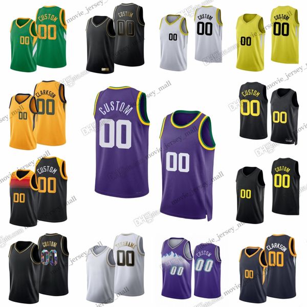 Impreso personalizado 2023-24 Nuevas camisetas de baloncesto Lauri Markkanen Collin Sexton Kelly Olynyk Clarkson Kris Dunn Omer Yurtseven Luka Samanic Ochai Agbaji Juzang