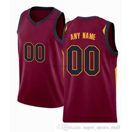 Gedrukte aangepast DIY Design Basketball Jerseys Customization Team Uniforms Print Gepersonaliseerde letters Naam en Number Mens Women Kids Youth Cleveland 100907