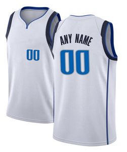 Gedrukt Dallas Custom DIY Design Basketbal Jerseys Customization Team Uniformen Print Gepersonaliseerde Any Name Number Mens Dames Kids Jongeren Jongens Wit Jersey