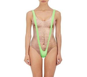 Geprint grappige Borat One Piece Swimsuit Women Sexy Chest H Bathing Suit Summer Swimwear Grap Bather NovelTyBeachwear8715154