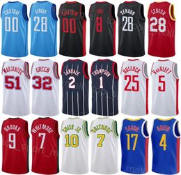 Imprimé Homme Youth Basketball City Fred VanVleet Jersey 5 Dillon Brooks 9 Cam Whitmore 7 Tari Eason 17 Amen Thompson 1 JaeSean Tate 8 Reggie Bullock 25 Association