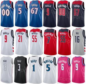 Imprimé Hommes Enfants Femmes Basketball Corey Kispert Jerseys 24 Kristaps Porzingis 6 Daniel Gafford 21 Monte Morris 22 Bradley Beal 3 Deni Avdija 9 City Earned Statement